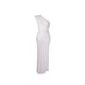 Raisa Vanessa One Shoulder Sequin Maxi Dress - White - female - Size: 36
