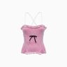 Cormio Lingerie Inspired Top - PINK - female - Size: 40