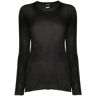 Avant Toi Hand Painted Light Cashmere Round Neck Pullover - Black - female - Size: Small