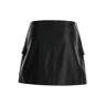 ARMA Black Wallet Skirt With Pockets In Leather Woman - Black - female - Size: 34