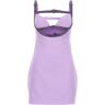 Versace X Dua Lipa Crystal Cut Out Dress - Purple - female - Size: 40