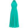 Saloni michelle Satin Dress - 0ALOE (Green) - female - Size: 14