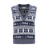 Ganni Logo Vest - 0Sky Captain - female - Size: Medium