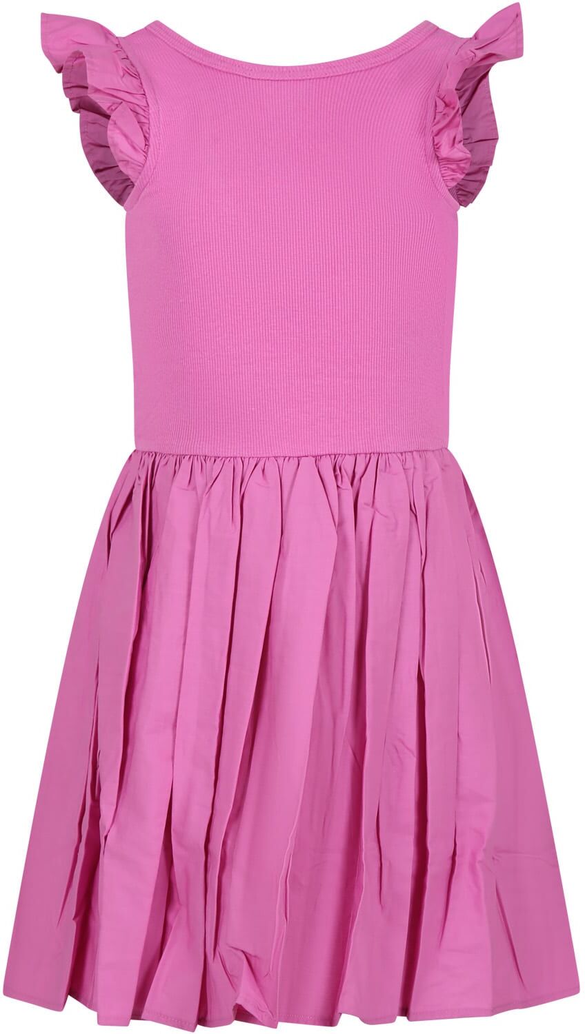 Molo Casual Fuchsia Dres For Girl - Violet - female - Size: 3