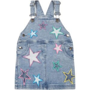 Stella McCartney Kids Light-blue Dungarees Pour Bébé Fille Avec Embroidered Stars - Denim - unisex - Size: 18 Mo