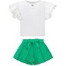 TwinSet T-shirt And Shorts Set - 0BIC.LUCENT WHITE/QUADRIFOGLIO - unisex - Size: 2