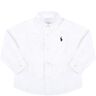 Ralph Lauren White Shirt For Bebè Boy With Blue Iconic Pony - White - unisex - Size: 2y