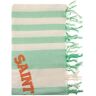 MC2 Saint Barth Classic Lightweight Cotton Fouta - White/green - unisex - Size: 0one size