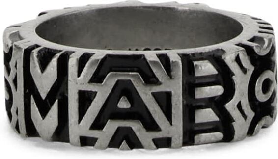 Marc Jacobs Monogram Ring - SILVER - female - Size: 8