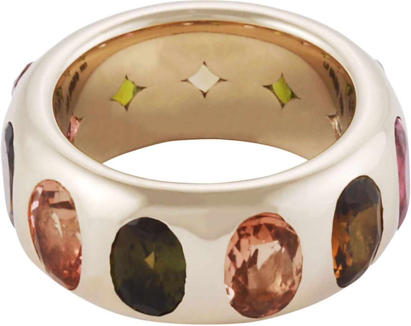 Lo Spazio Jewelry Lo Spazio Multi Colored Tourmaline Ring - Multicolor - female - Size: 6.25