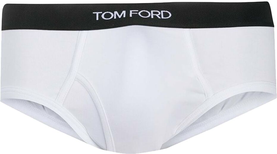 Tom Ford Bi-pack Cotton Stretch Jersey Brief - White - male - Size: Small