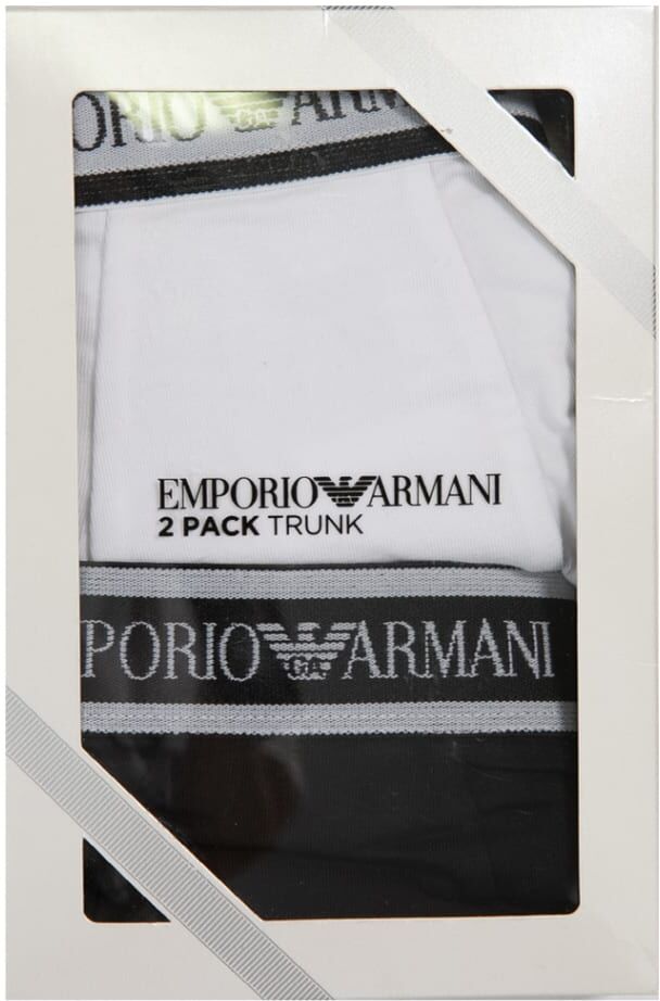 Emporio Armani Pack Of 2 Cotton Boxer Briefs - Multicolor - male - Size: 12