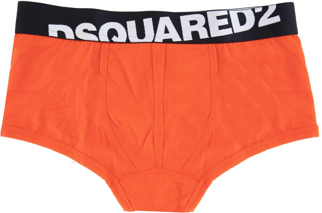 Dsquared2 Jersey Boxer With Logoed Elastic - Orange - male - Size: 12