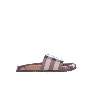 Burberry Check-print Slides - Brown - male - Size: 42