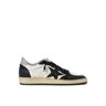Golden Goose Ballstar Nappa Upper Leather Toe Star And Spur Nylon Tongue - 0White Black Grey - male - Size: 41