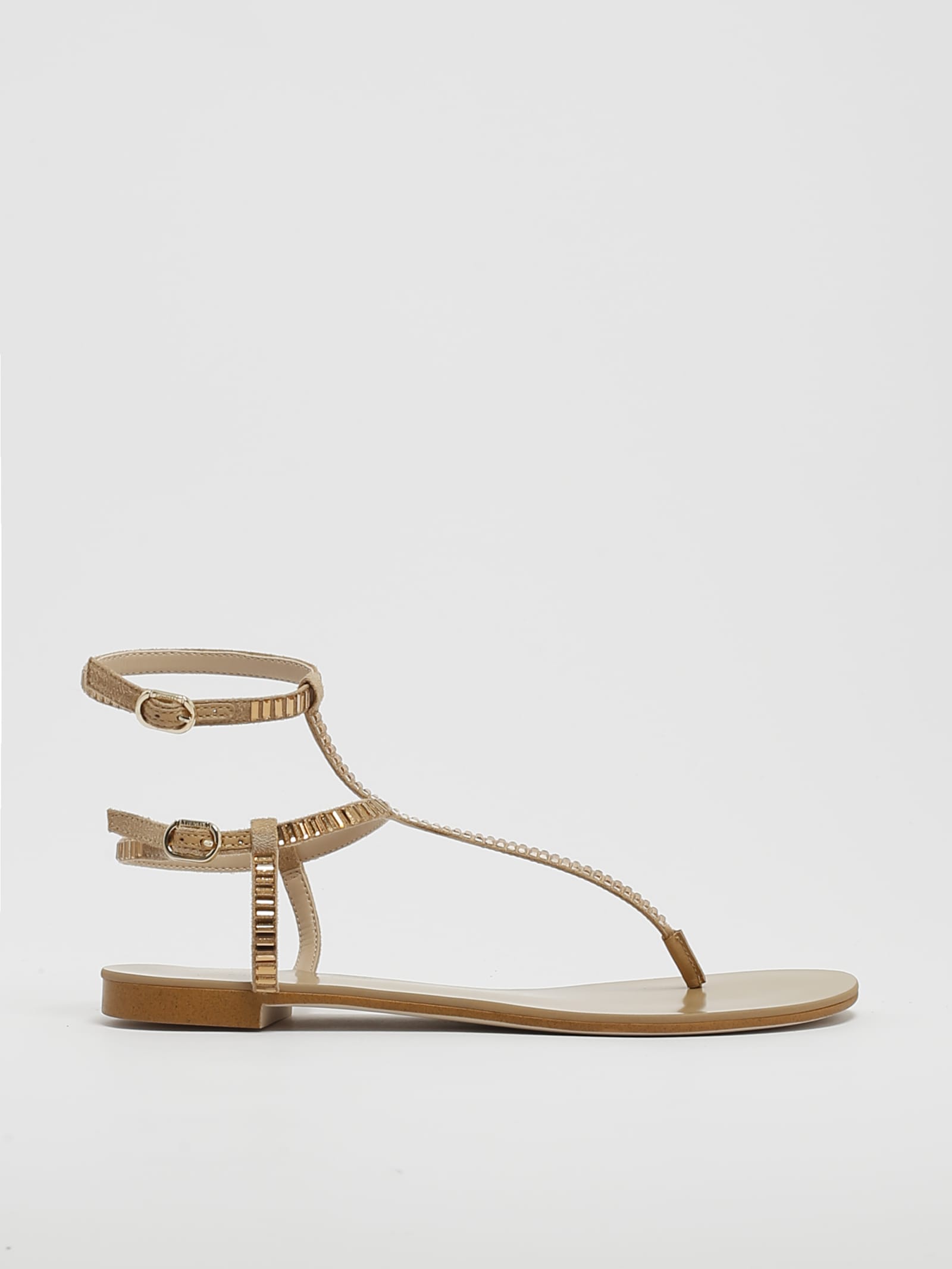 TwinSet Cactus Dahlia Sandal - ORO - female - Size: 41