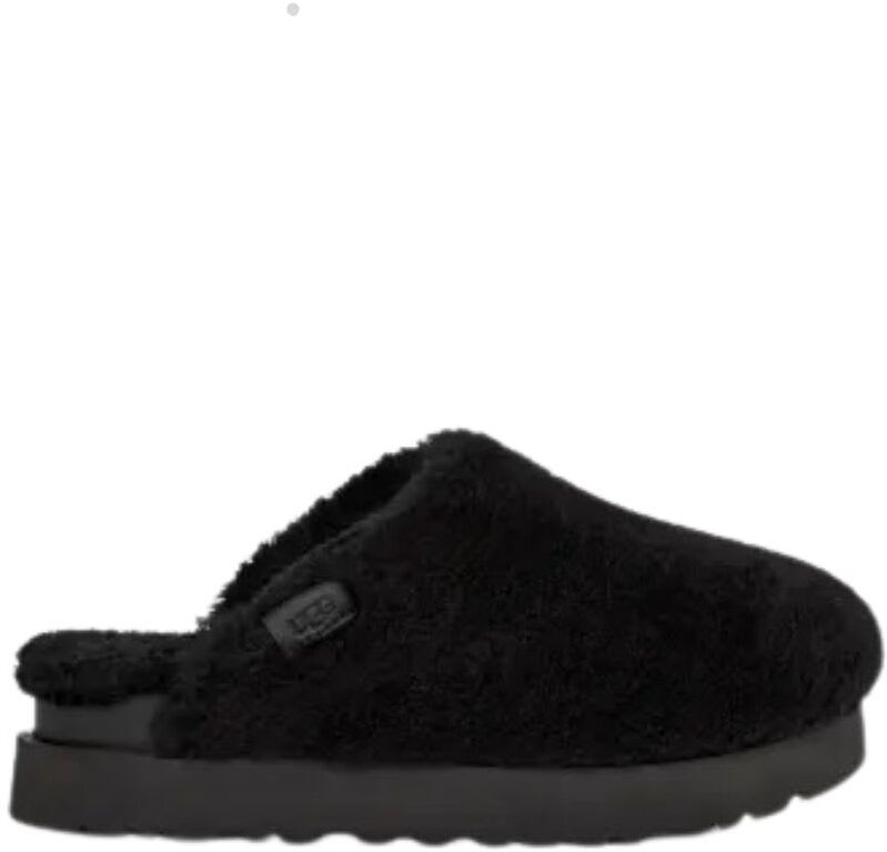 UGG W Fuzz Sugar Slide Shoes - 0Blk Black - female - Size: 7