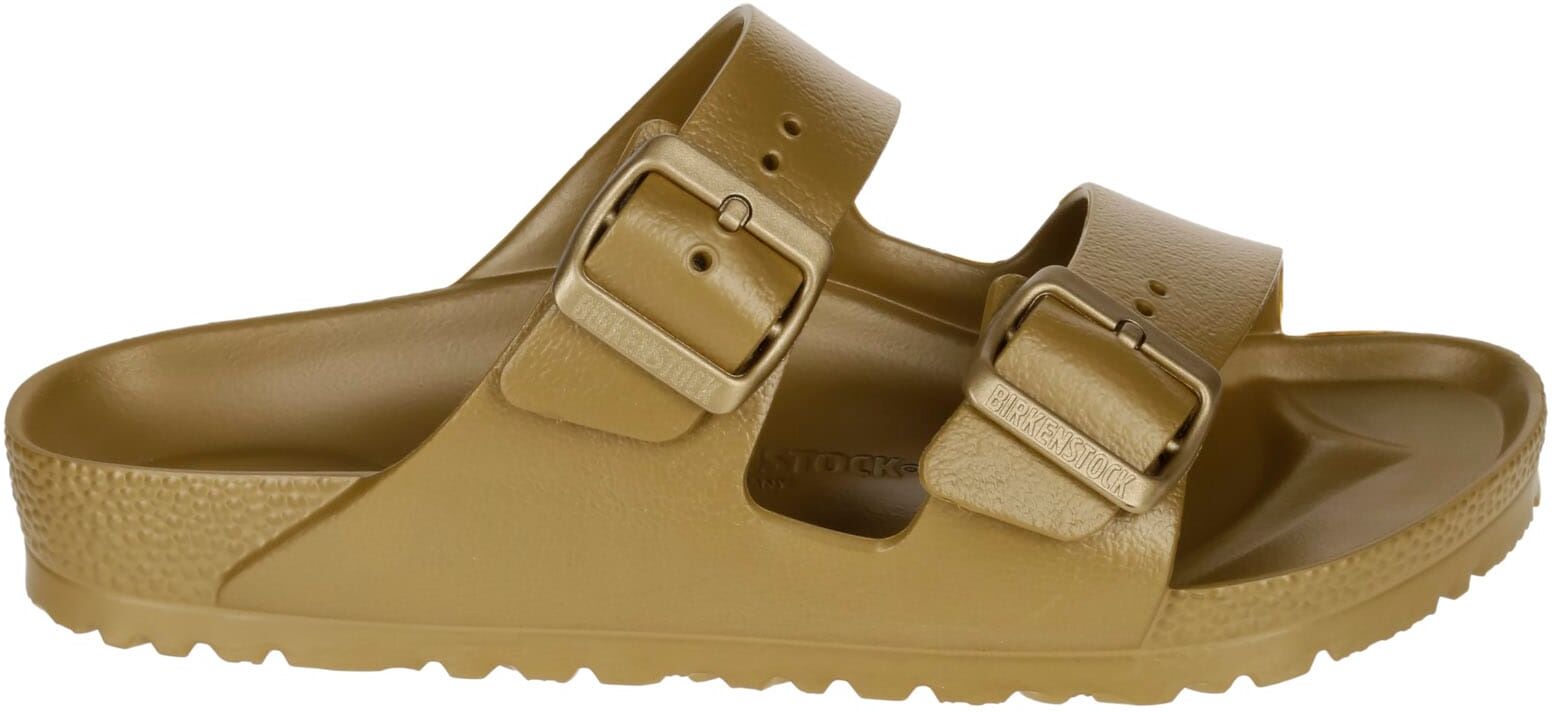 Birkenstock Arizona Eva Double Buckle Sliders - 0Glamour Gold - female - Size: 37