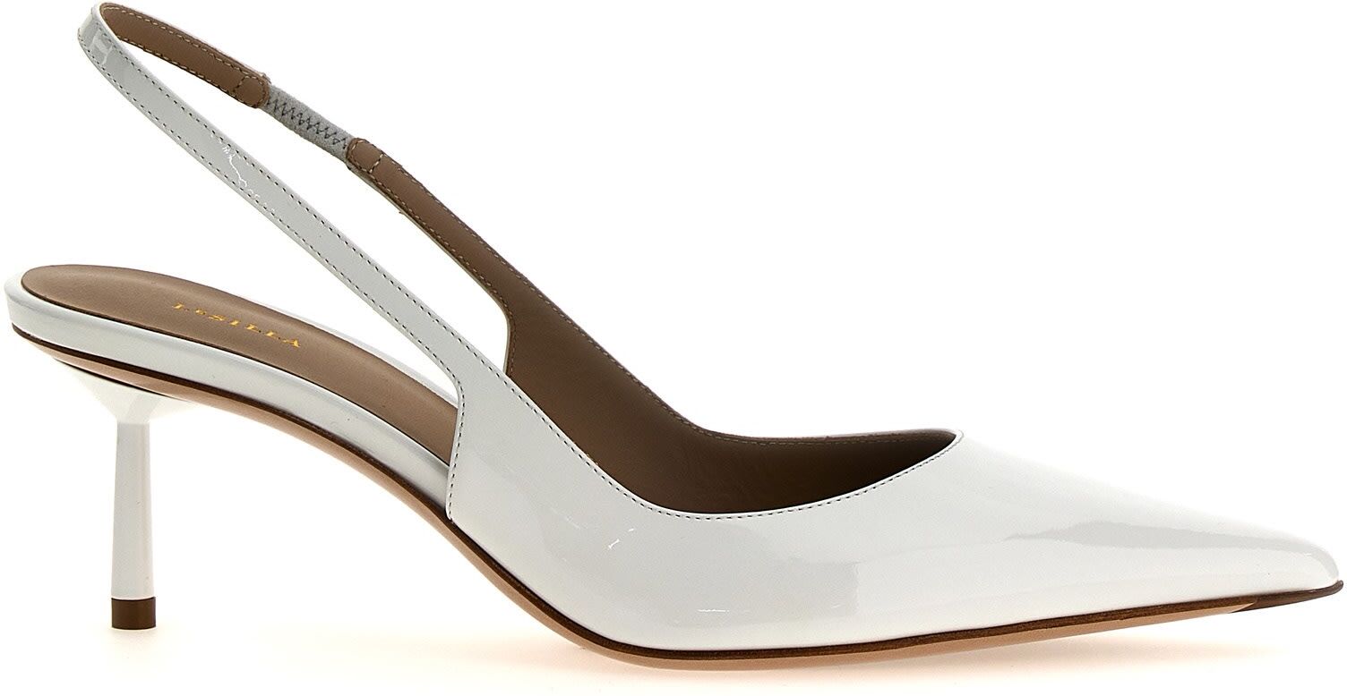 Le Silla chanel Bella Slingback - White - female - Size: 35.5