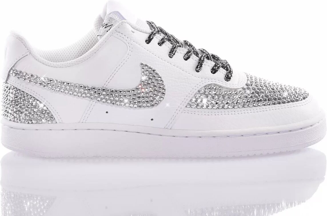 Nike Swarovski Privè Silver Mimanera Customized Sneakers - female - Size: 41