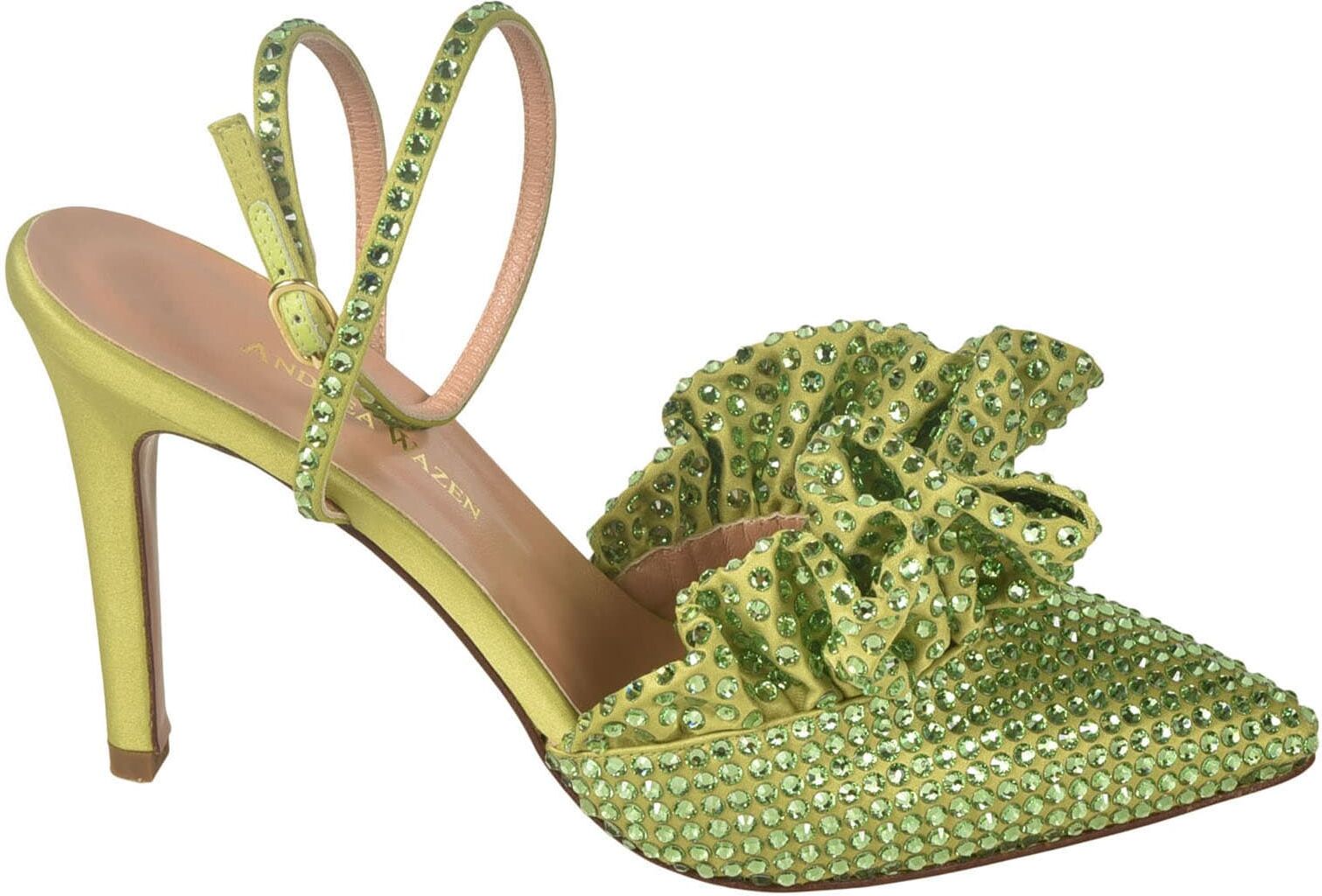 Andrea Wazen Franca Full Pumps - 0Apple Green - female - Size: 38.5