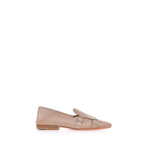 Santoni Loafer In Leather - NATURALE - female - Size: 36