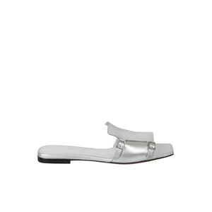 Santoni Double Buckle Sandals - Metallic - female - Size: 38