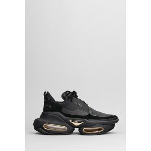 Balmain B-bold Sneakers In Black Leather - black - female - Size: 37