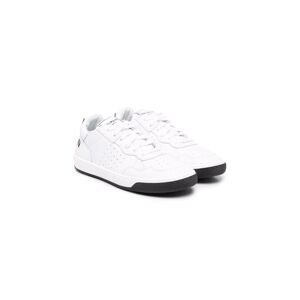 Balmain White Leather Sneakers - Bianco - unisex - Size: 30