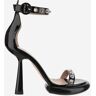 Francesca Bellavita Studded Leather Sandals - Black - female - Size: 36