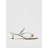 Michael Kors Celia Kitten Slide Sandal - 0BIANCO OTTICO - female - Size: 6.5