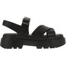 Hogan Leather Sandal With Midsole - Black - female - Size: 40