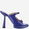 Francesca Bellavita Exstasy Leather Mules - Purple - female - Size: 40