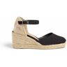 Castañer Carol Espadrilles In Canvas With Wedge - Negro - female - Size: 39