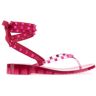 Valentino Garavani Pink Pp Rubber Gladiator Rockstud Thong Sandals - PINKPP - female - Size: 35