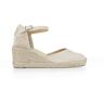 Castañer Carol Espadrilles In Canvas With Wedge - IVORY - female - Size: 39