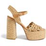 Castañer Faye Sandals In Woven Raffia - ARENA - female - Size: 35