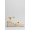 Castañer Carol-6-002 Wedges In Beige Canvas - beige - female - Size: 41