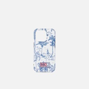 MC2 Saint Barth Cover For Iphone 14 Pro With Toile De Jouy Print - WHITE - unisex - Size: 0one size0