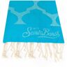 MC2 Saint Barth Damask Pattern Jacquard Beach Towel - BLUE - unisex - Size: 0one size