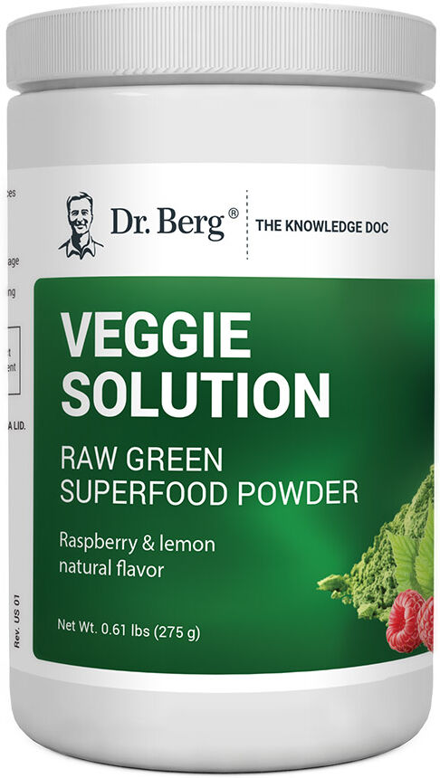 Dr. Berg Veggie Solution, Raspberry & Lemon Natural Flavor