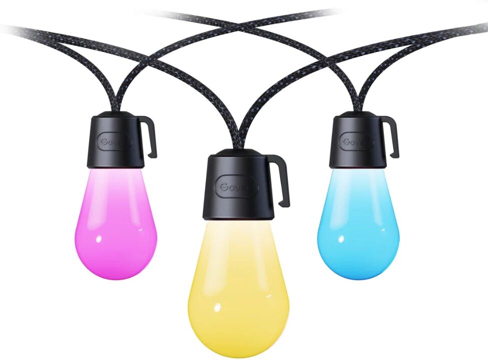 Govee RGBIC Warm White Wi-Fi & Bluetooth Smart Outdoor String Lights-[$99.99 for 2 Items]