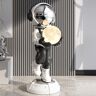 Homary 28.8" Astronaut Floor Sculpture Figurine Ornament Art Decor with Ball Lamp USB Charging