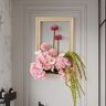 Homary Pink Fake Flower Arrangements  Wall Hanging Decoration Artificial Silk Flower