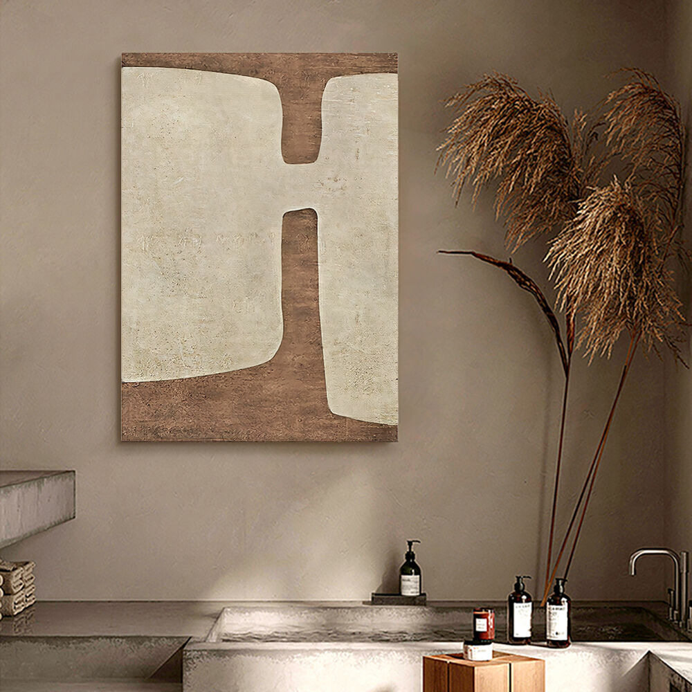 Homary 39.4" Modern Abstract Geometric Wall Decor Art for Living Room Bedroom