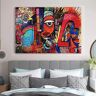 Homary Abstract Geometric People Colorful Graffiti Wall Art Decor Canvas Prints Living Room