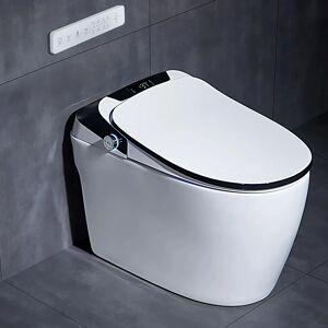 Homary Automatic Toilet One-Piece Floor Mounted Self Clean Smart Toilet Tankless 1.32~1.58 GPF