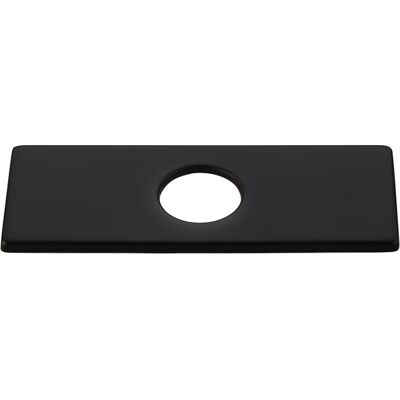 Homary Square Escutcheon Plate Bathroom Vanity Sink Faucet Hole Cover Deck Plate Matte Black Homary Square Escutcheon Plate Bathroom Vanity Sink Faucet Hole Cover Deck Plate Matte Black