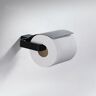 Homary Tierney Contemporary Matte Black Wall Mounted Toilet Paper Holder with Cover