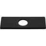 Homary Square Escutcheon Plate Bathroom Vanity Sink Faucet Hole Cover Deck Plate Matte Black